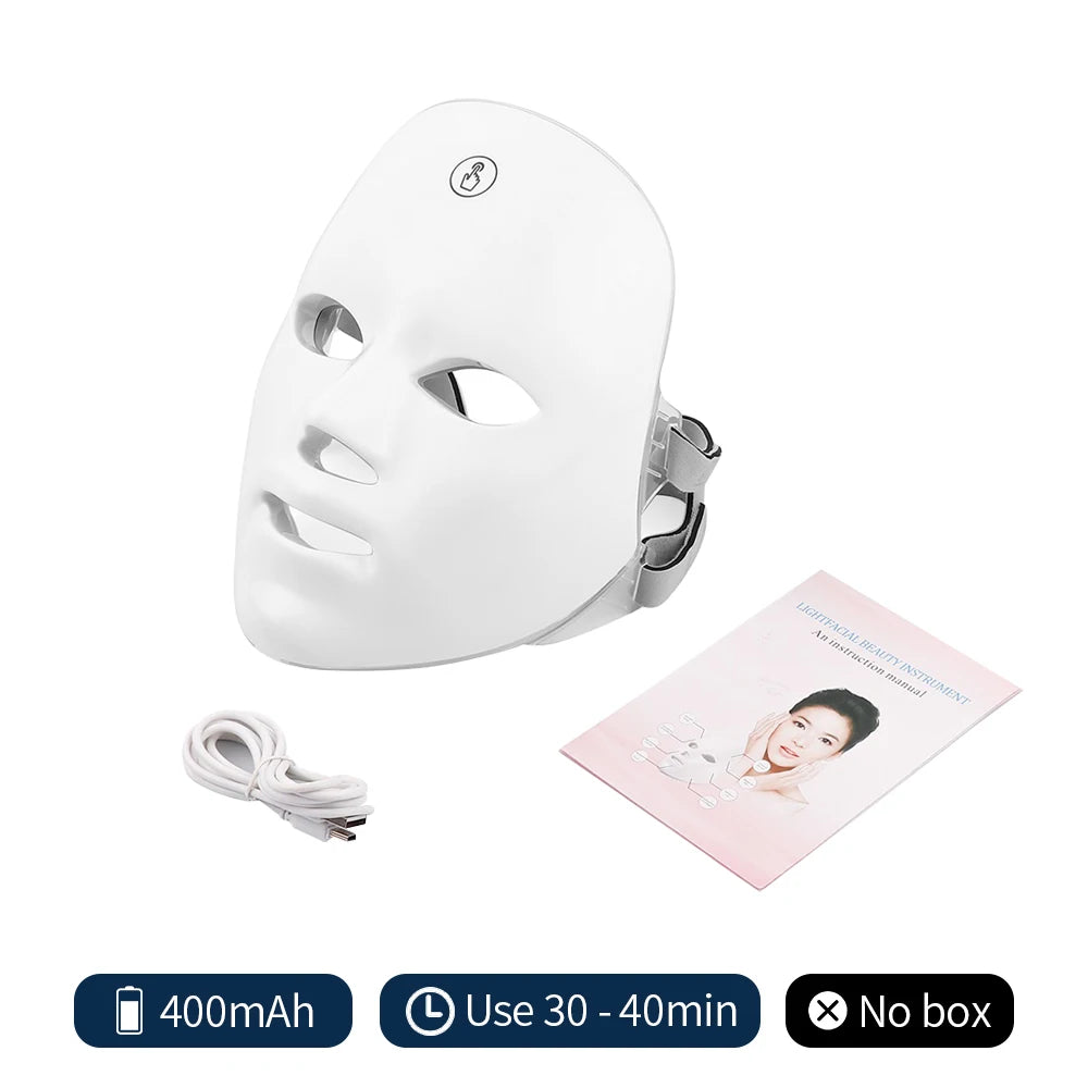 AUREVA face mask control button and light mode settings