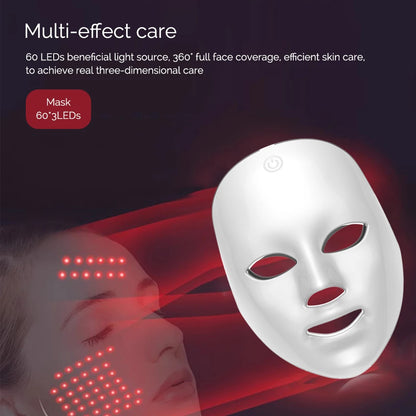 Close-up of AUREVA LED mask light panel and silicone face pad